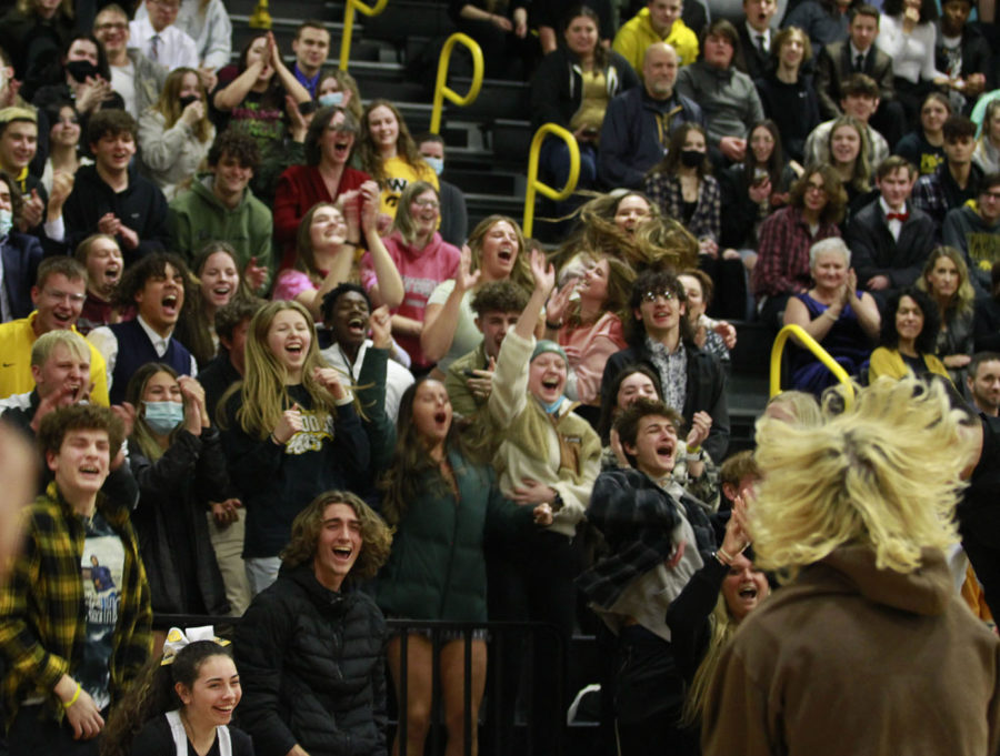 The class of 2022 gets loud to win the Bulldog spirit contest at last winters pep aud. 