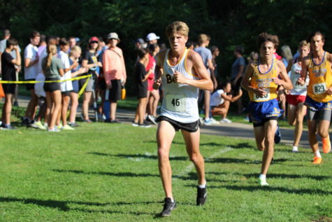 Varsity runner Chase Wakefield attributes much of his success to a positive attitude. 